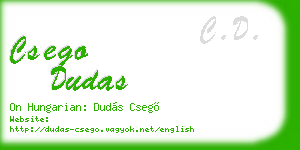csego dudas business card