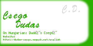 csego dudas business card